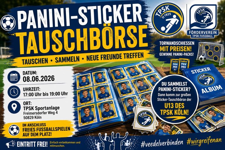 ⚽ 8.6. – PANINI-STICKER-TAUSCHBÖRSE BEIM TPSK KÖLN ⚽